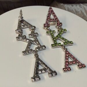 Pink and Green AKA Earrings